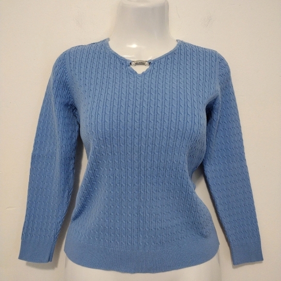 Karen Scott - Petites Rib-Knit Sweater - Picture 12 of 12
